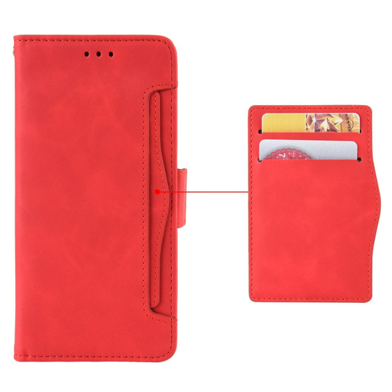 Klapkové puzdro pre Infinix Zero 30 5G, Card Slot, červené