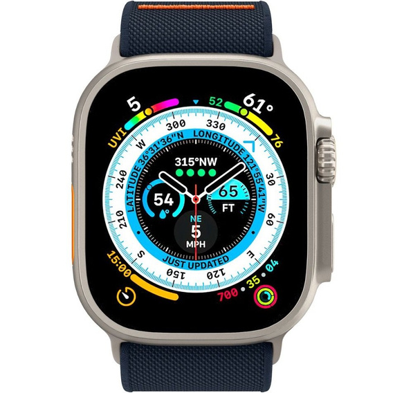 Pasek SPIGEN do Apple Watch 1/2/3/4/5/6/7/8/SE/Ultra 42/44/45/49MM, Fit Lite Ultra, Granatowy