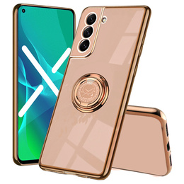 Obal na mobil pre Samsung Galaxy S21 FE, Electro Ring, ružové