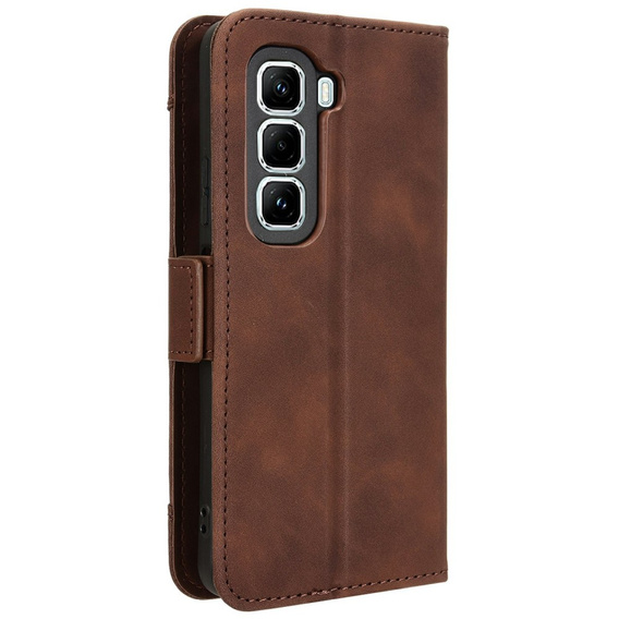 Klapkové puzdro pre Infinix Hot 50 Pro+ 4G, Card Slot, hnedé