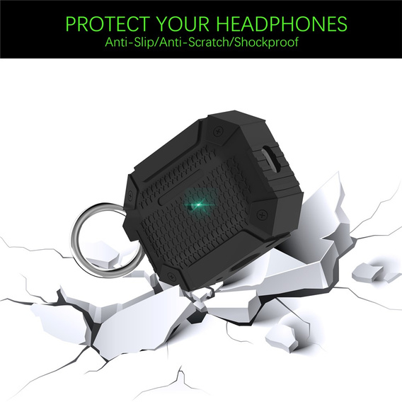 Obrnené puzdro na slúchadlá s karabínou pre Apple AirPods Pro 3