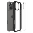 Puzdro Spigen pre iPhone 16 Pro Max, Ultra Hybrid, transparentné / čierne + tvrdené sklo 9H