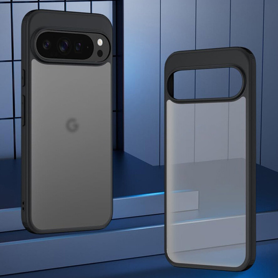 Obal na mobil pre Google Pixel 9 Pro XL, Fusion Hybrid, transparentné / čierne