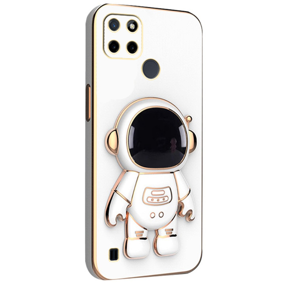 Obal na mobil pre Realme C21Y/C25Y, Astronaut, biele