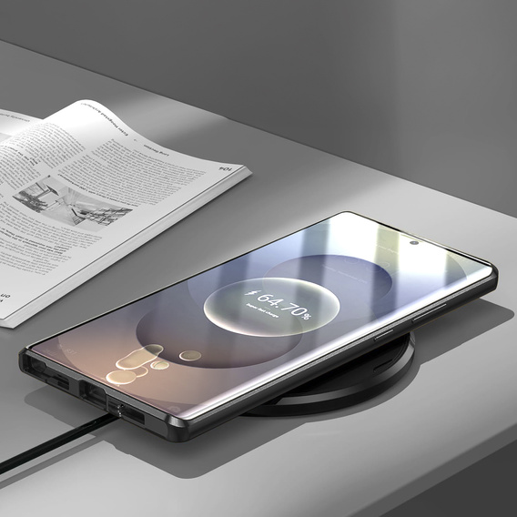 Puzdro pre Samsung Galaxy S25 Ultra, Magnetic Dual Glass, čierne