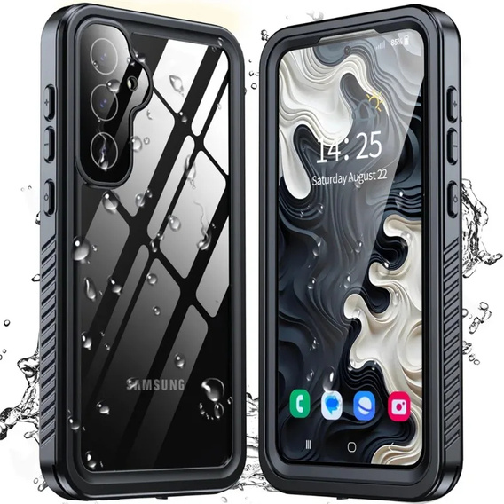 Vodotesné puzdro IP68 pre Samsung Galaxy S25+ Plus, čierne