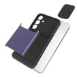 Obal na mobil pre Samsung Galaxy S24, ERBORD CamProtect Slide Camera, fialové