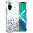 Obal na mobil pre Xiaomi Redmi Note 10 Pro, Glittery, priehľadné
