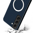 Obal na mobil pre Samsung Galaxy S23, Magsafe Slim Carbon, modré