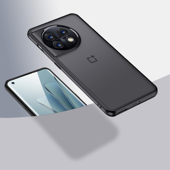 Obal na mobil pre OnePlus 11 5G, Fusion Hybrid, transparentné / čierne