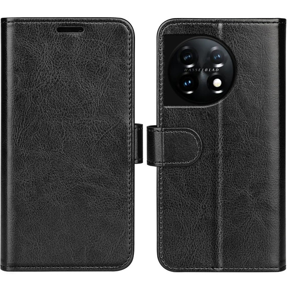 Klapkové puzdro pre OnePlus 11 5G, Wallet Case, čierne