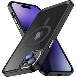 Puzdro pre iPhone 15 Plus, ERBORD Impact Guard, MagSafe, čierne