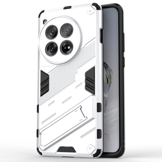 Puzdro pre OnePlus 12 5G, Military kickstand, biele