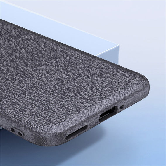 Kožené puzdro pre Samsung Galaxy S25+ Plus, leather hybrid, sivé