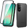 Puzdro pre Samsung Galaxy A26, Magnetic Dual Glass, čierne