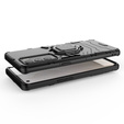 Obal na mobil pre Realme GT Explorer Master, Kickstand Ring, čierne