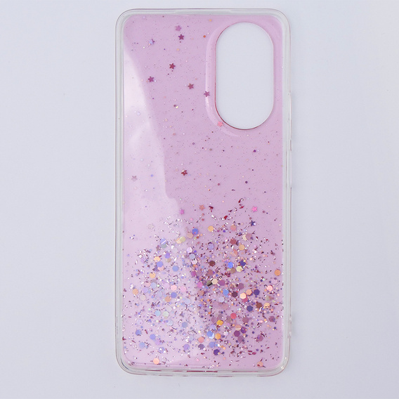 Obal na mobil pre Oppo A58 4G, Glittery, ružové