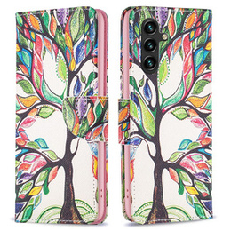 Klapkové puzdro pre Samsung Galaxy A55 5G, Wallet, Tree of life, biele