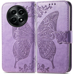 Klapkové puzdro pre Realme 12, Butterfly, fialové