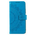 Klapkové puzdro pre Motorola Moto G13 / G23, Mandala Flower, modré