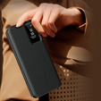 Flipové puzdro pre Samsung Galaxy S25 Edge, Smart View Wallet, čierne