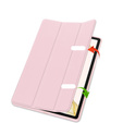 Puzdro pre Samsung Galaxy Tab S10+ Plus, Smartcase s priestorom pre stylus, ružové