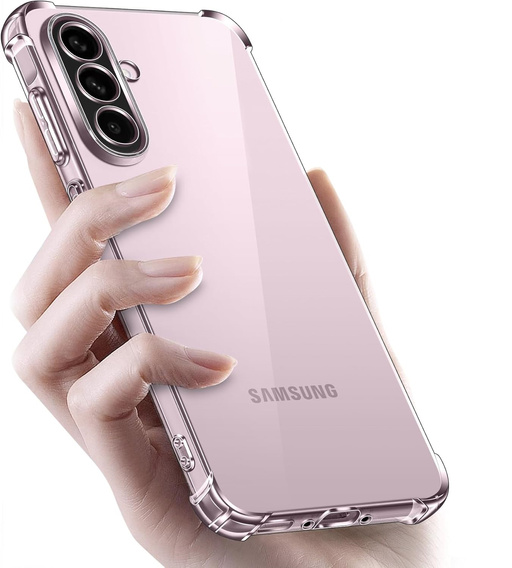 Puzdro pre Samsung Galaxy A56, Erbord Dropproof, priehľadné + sklo