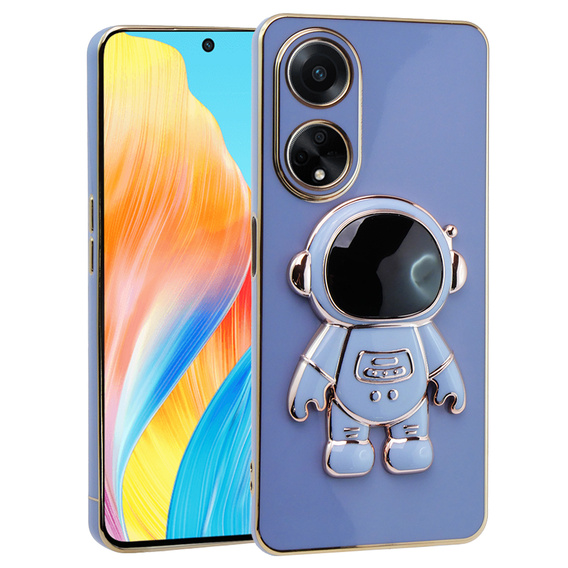 Obal na mobil pre Oppo A58 4G, Astronaut, modré