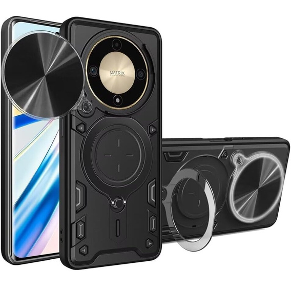 Pancierované puzdro pre Honor Magic 6 Lite 5G, CamShield Slide, čierne