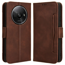 Klapkové puzdro pre Xiaomi Redmi A3, Card Slot, hnedé