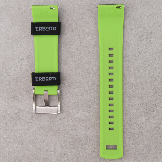 ERBORD Univerzálny 20 mm silikónový remienok