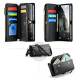 Puzdro CASEME pre Samsung Galaxy A56 5G, RFID Leather Wallet, s popruhom cez rameno, čierne
