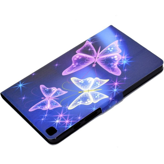 Obal na mobil pre Samsung Galaxy Tab A7 10.4 2020 T500 T505, butterflies, fialové
