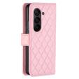 Klapkové puzdro pre Samsung Galaxy Z Fold6 5G, Wallet, BINFEN COLOR, ružové
