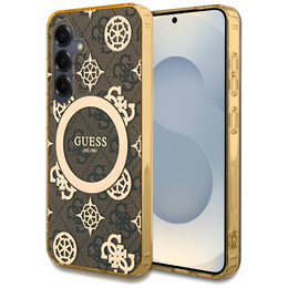 GUESS Magnetické puzdro IML Peony pre Samsung Galaxy S25