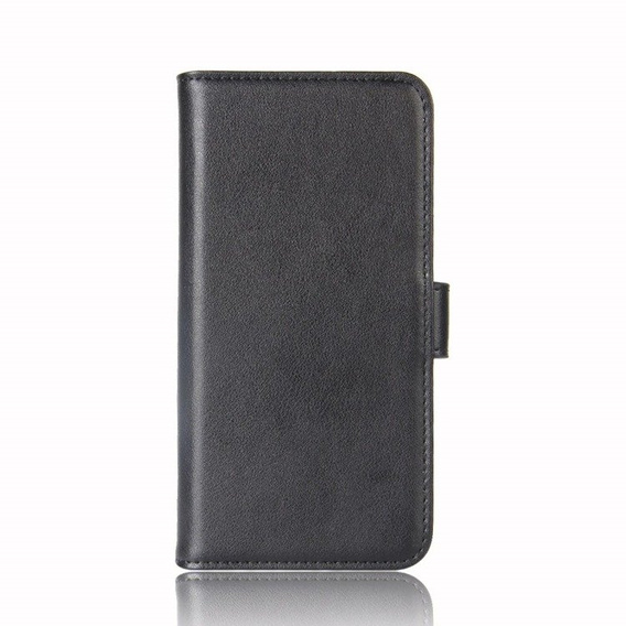 Klapkové puzdro pre Samsung Galaxy S9, Leather Flexi Book, čierne