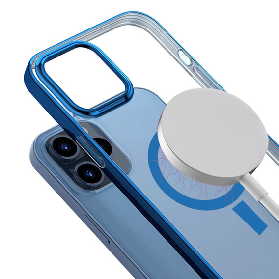 Obal na mobil pre iPhone 13 mini, ERBORD Hybrid MagSafe Case, modré
