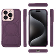 Puzdro pre iPhone 15 Pro Max, ERBORD Armor Mag, bordové