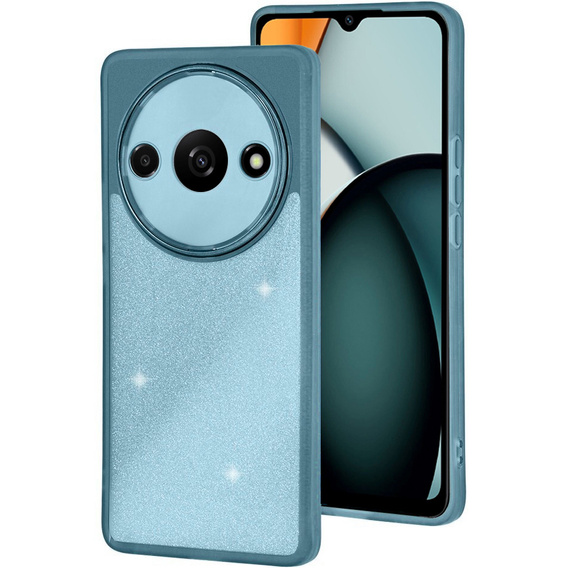 Obal na mobil pre Xiaomi Redmi A3, Glittery Powder, modré