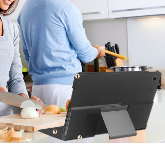Puzdro pre Lenovo Tab Plus, Smartcase, čierne