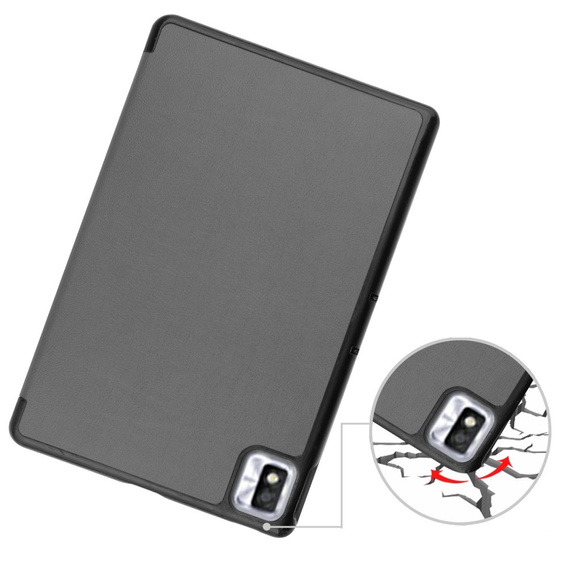 Puzdro pre TCL Tab 10s 9081X / TCL Tab 10s 9080G 2021, Smartcase, sivé