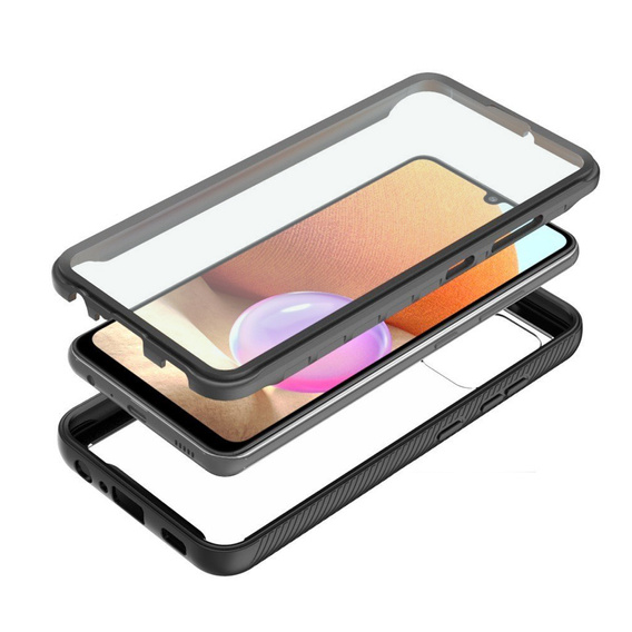 Puzdro pre Samsung Galaxy A32 4G (LTE), Shockproof, s fóliou, modré