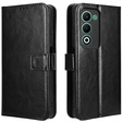 Klapkové puzdro pre Oppo A5 5G / A5m, Crazy Horse Wallet, čierne