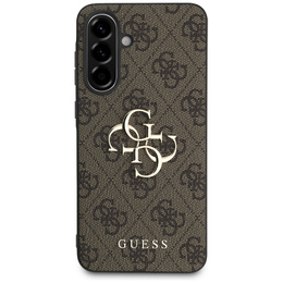 GUESS Obal na mobil pre Samsung Galaxy A56 5G, 4G Big Metal Logo, hnedé