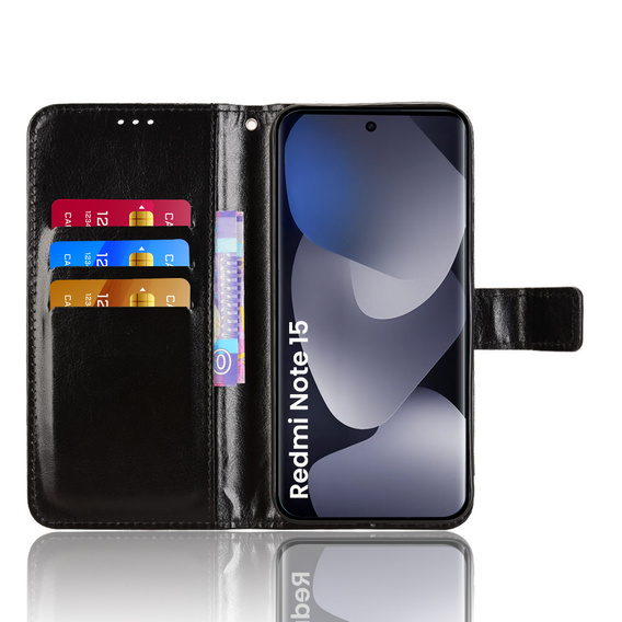 Puzdro Crazy Horse Wallet flip pre Xiaomi Redmi Note 15 5G / Poco M8 5G