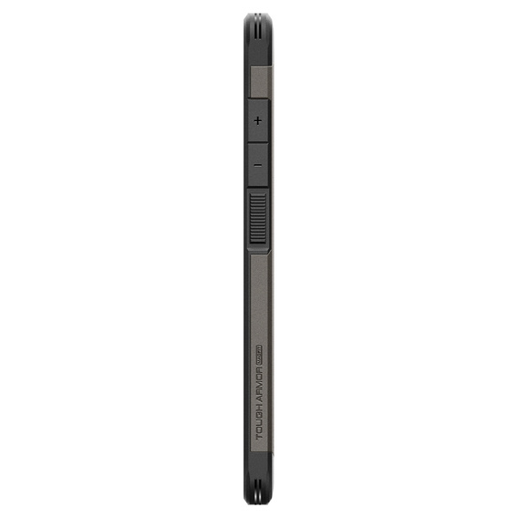 Puzdro Spigen pre Samsung Galaxy S25 Ultra, Tough Armor Mag MagSafe, sivé + tvrdené sklo 9H