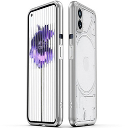Puzdro na telefón Nothing Phone (2), Armor Bumper, strieborné