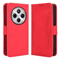 Klapkové puzdro pre Xiaomi Redmi 14C, Card Slot, červené