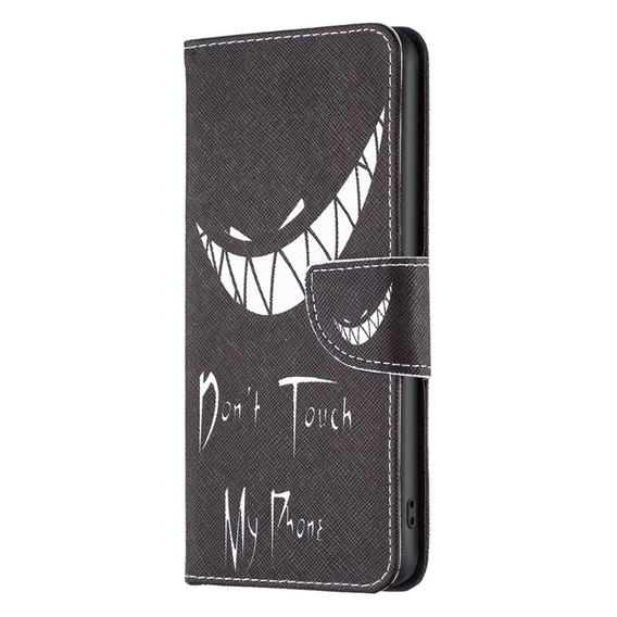 Klapkové puzdro pre TCL 40 NxtPaper, Wallet, Don't Touch My Phone čierne