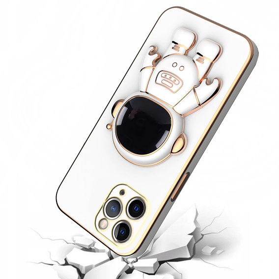 Obal na mobil pre iPhone 13 Pro, Astronaut, biele